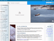 Tablet Screenshot of oil-spill-info.com